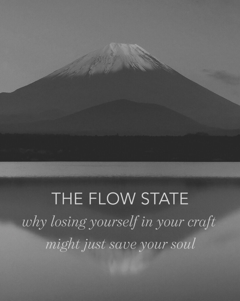 Classic view of Mt Fuji from Lake Shoji, one of Fuji's 5 lakes at twilight.