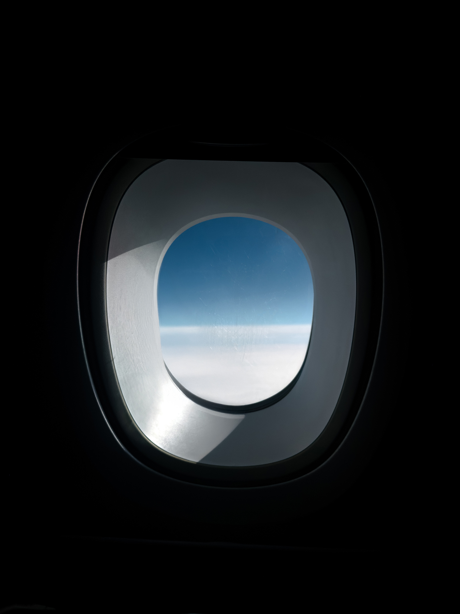 business class airplane window