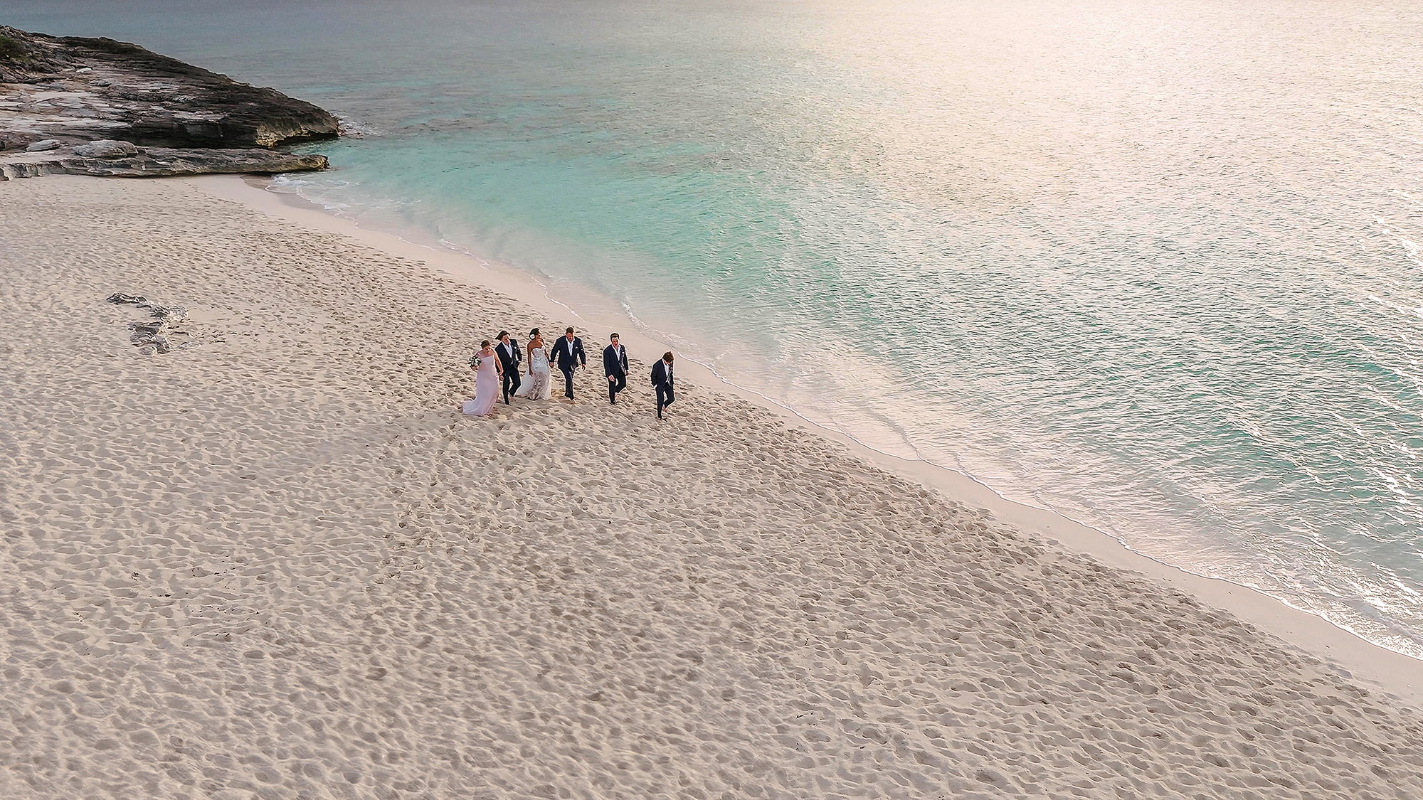 A destination wedding in Turks and Caicos Aman.
